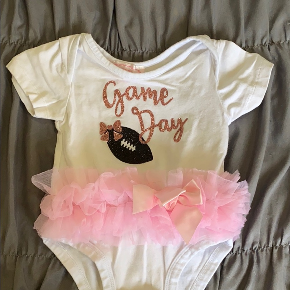 Football Game day baby girl tutu 💕🏈